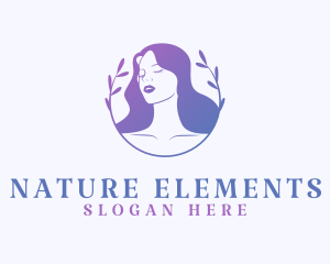 Natural Beauty Woman logo design