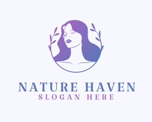 Natural Beauty Woman logo design