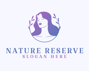 Natural Beauty Woman logo design