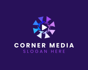 Media Player Button logo design