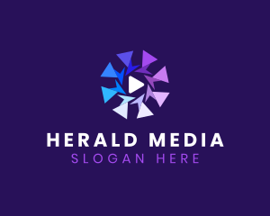 Media Player Button logo design