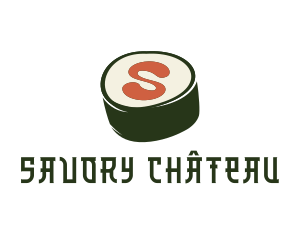 Sushi Sashimi Letter S logo design