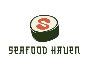 Sushi Sashimi Letter S logo design