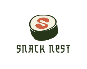 Sushi Sashimi Letter S logo design