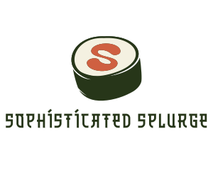 Sushi Sashimi Letter S logo design