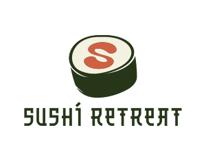 Sushi Sashimi Letter S logo design