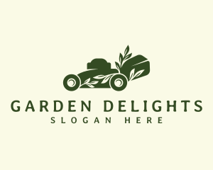 Landscaping Lawn Mower logo design