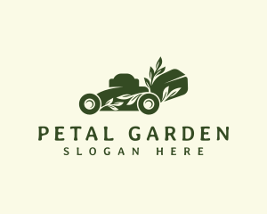 Landscaping Lawn Mower logo design