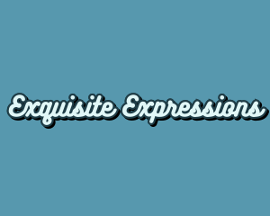 Retro Pop Calligraphy logo