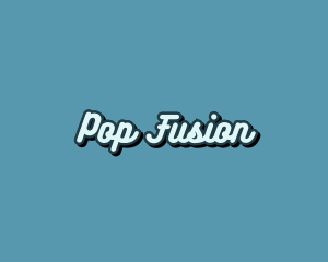 Retro Pop Calligraphy logo