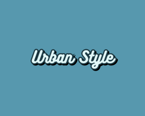 Retro Pop Calligraphy logo