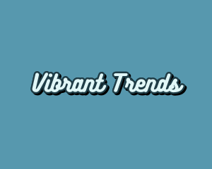 Retro Pop Calligraphy logo