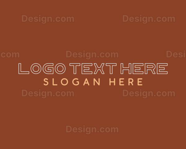 Simple Outlined Business Logo