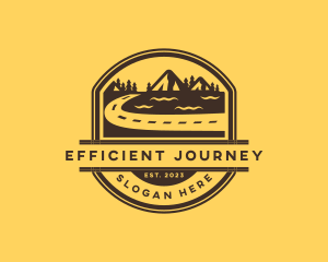 Mountain Road Getaway Adventure logo design