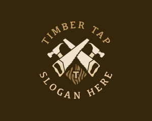 Woodwork Hammer Carpenter logo design