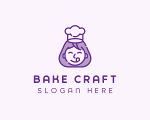 Girl Chef Baker  logo design