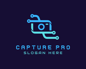 Digital Circuit Camera logo design