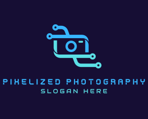 Digital Circuit Camera logo design