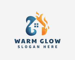 Warm Cold Ventilation logo design