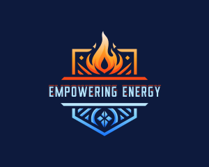 Fire Ice Element logo design