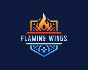 Fire Ice Element logo design