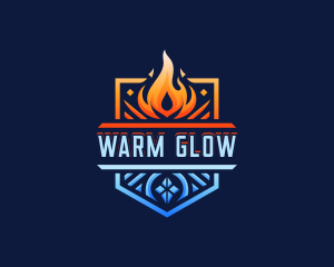 Fire Ice Element logo design