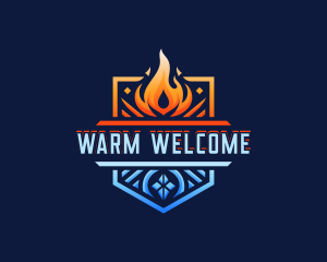 Fire Ice Element logo design