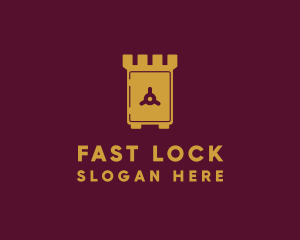 Gold Safe Castle logo design