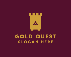 Gold Safe Castle logo design