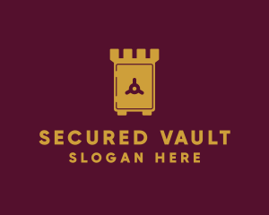 Gold Safe Castle logo design