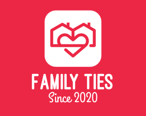 Duplex House Love App logo design