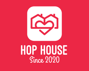 Duplex House Love App logo design