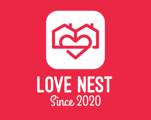 Duplex House Love App logo design