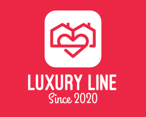 Duplex House Love App logo design