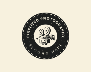 Film Camera Retro logo design