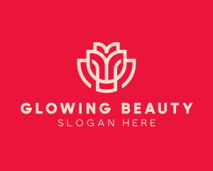 Geometric Flower Beauty logo