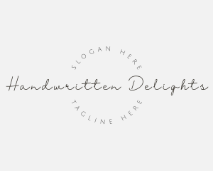 Simple Handwritten Company logo design