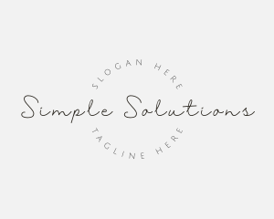 Simple Handwritten Company logo design