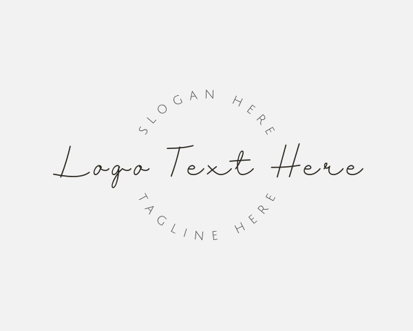 Handwritten logo example 4