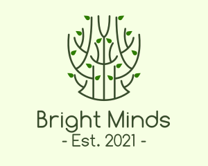 Minimalist Green Plant logo