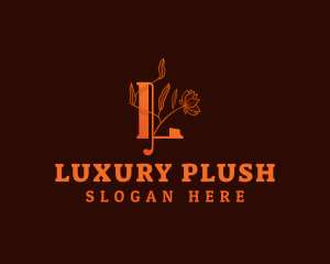 Luxury Flower Letter L logo design