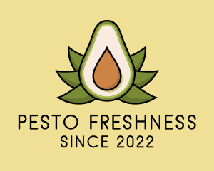 Organic Avocado Fruit  logo design