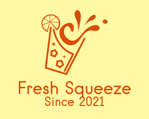 Fresh Orange Juice Splash logo