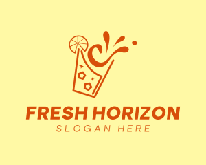 Fresh Orange Juice Splash logo