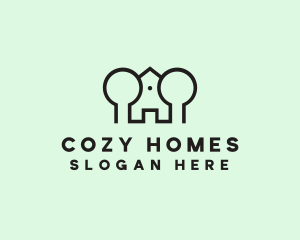 Tree Home Building logo design