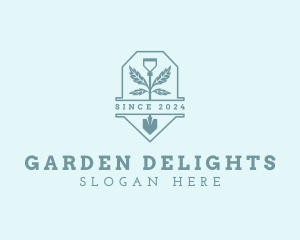 Yard Shovel Gardening logo design