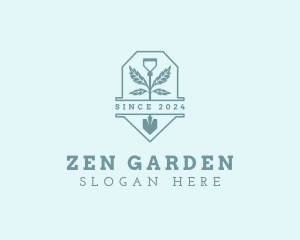 Yard Shovel Gardening logo design