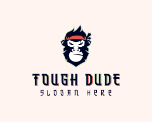 Gaming Ninja Monkey logo design