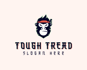 Gaming Ninja Monkey logo design