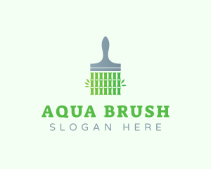 Bamboo Paint Brush logo design